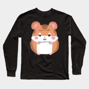 Chonky Little Anime Hamster Long Sleeve T-Shirt